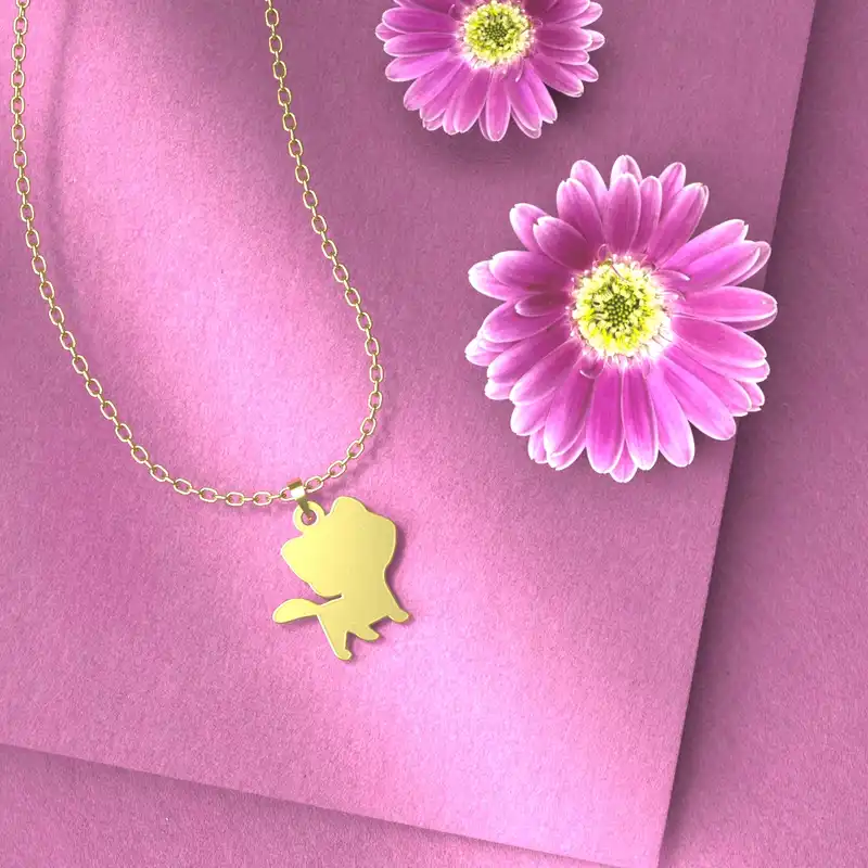 گردنبند طلا 18 عیار زنانه مدوپد مدل حیوان کد A3-1-1224