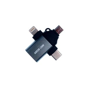 نقد و بررسی مبدل USB به microusb / لایتنینگ / USB-C گرین لاین مدل GN3IN1OTGGY توسط خریداران