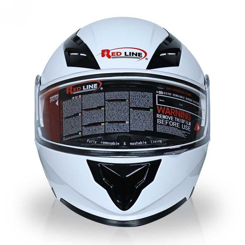 کلاه کاسکت فک متحرک ردلاین مدل 939 whte lose