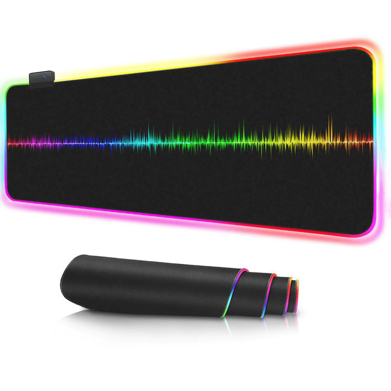 ماوس پد مخصوص بازی مدل GMS-WT-5 Soundwave Rainbow RGB 1