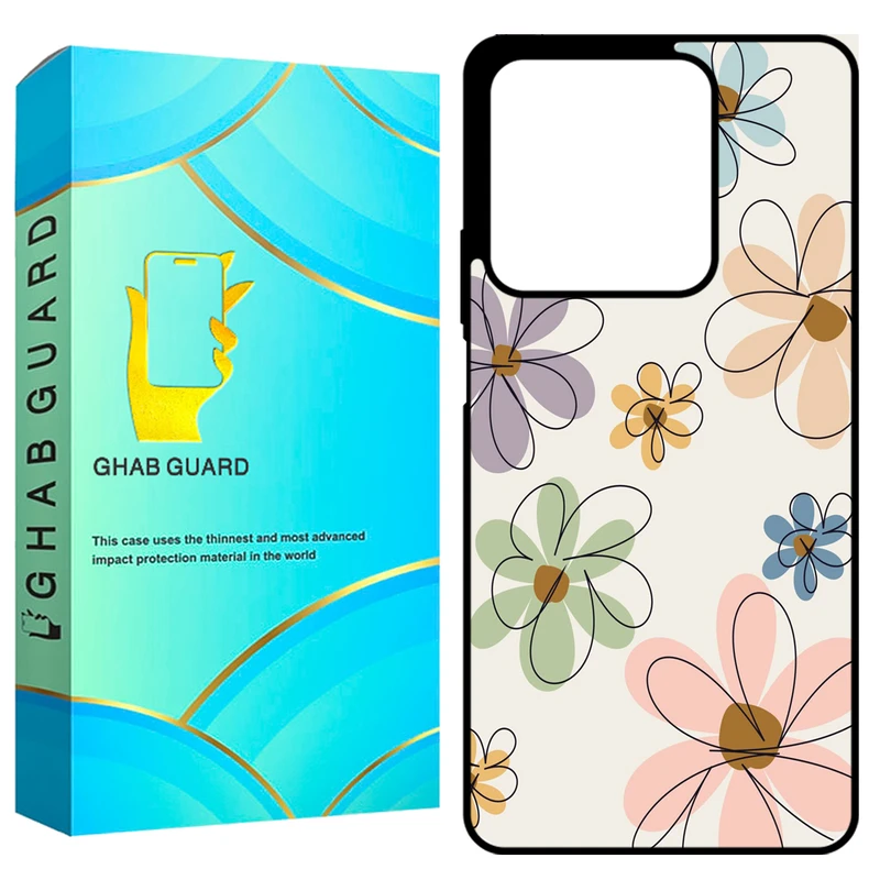 کاور قاب گارد طرح گل مدل GCHPN134 مناسب برای گوشی موبایل شیائومی Redmi Note 13 4G