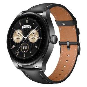 ساعت هوشمند هواوی مدل WATCH Buds شمارش ضربان قلب، پایش وضعیت خواب، دارای هدفون داخلی با بند چرمی