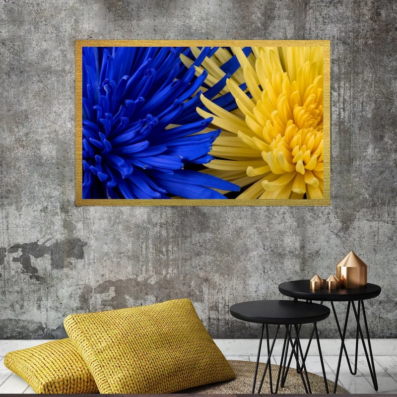 تابلو بکلیت طرح طبیعت و گل مدل قاب شاسی T-S8507