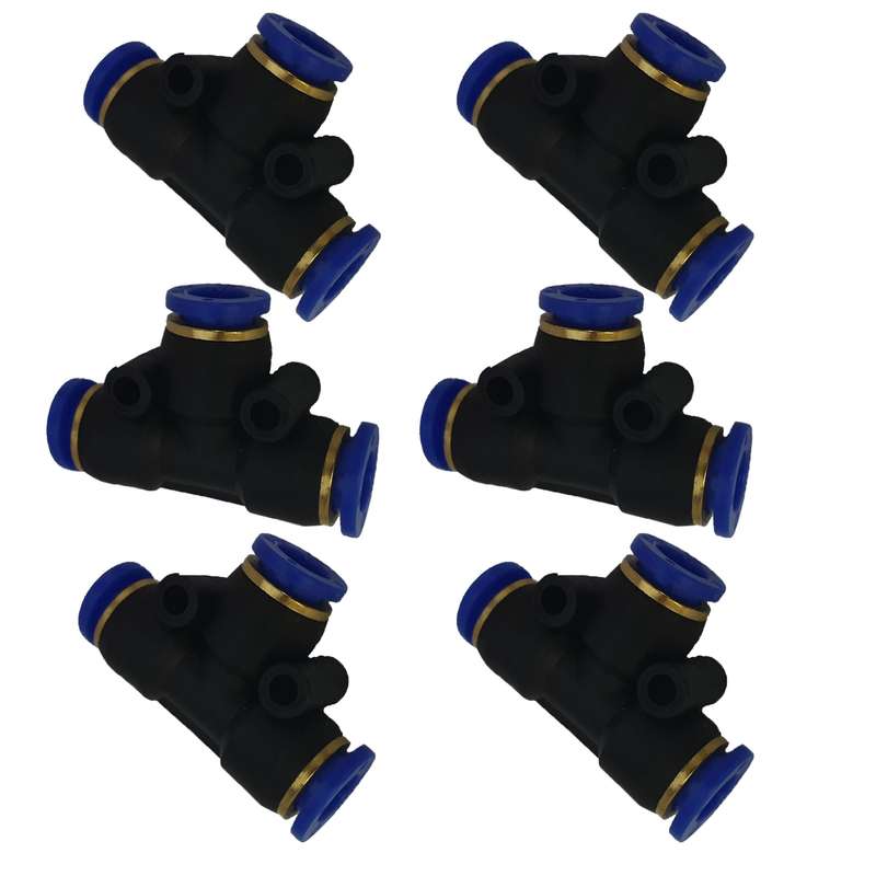 اتصال سه راهی پنوماتیک مدل P1 مجموعه 6 عددی اتصال سه راهی پنوماتیک مدل P1 مجموعه 6 عددی