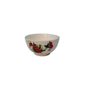 پیاله طرح گل سرخی مجموعه 12 عددی