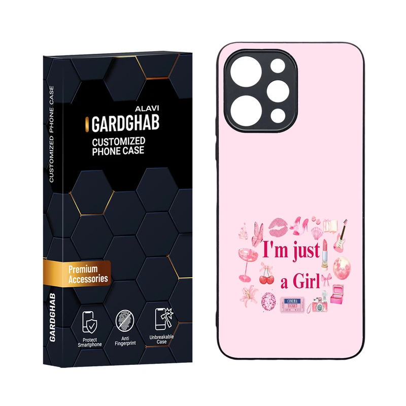 کاور گارد قاب مدل دورژله ای دخترانه مناسب برای گوشی موبایل شیائومی Redmi 12 4G / 5G