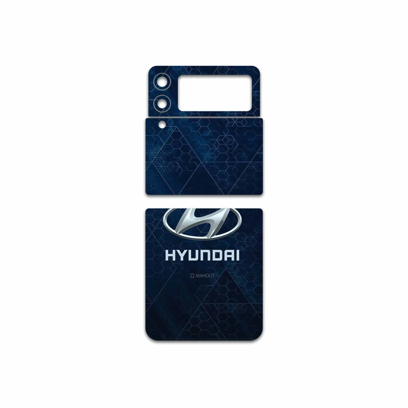 برچسب پوششی ماهوت مدل Hyundai-Logo مناسب برای گوشی موبایل سامسونگ Galaxy Z Flip3 5G