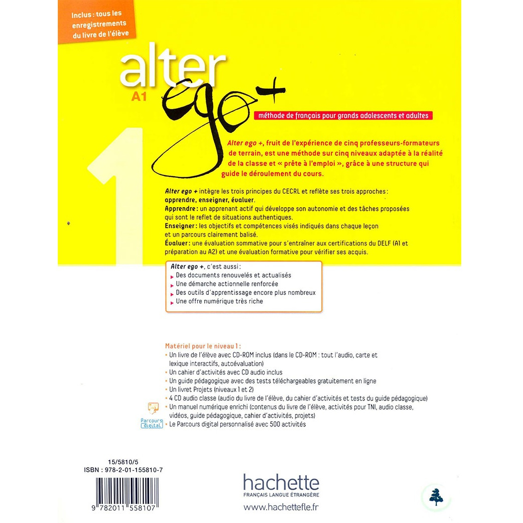文学・小説 Alter Ego + 1 Amazon.com: Alter Ego 1 - Workbook (A1): 9782011555199