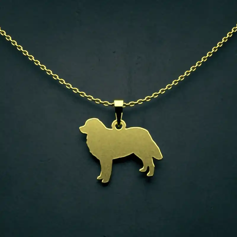 گردنبند طلا 18 عیار زنانه مدوپد مدل سگ کد J2-1-1185