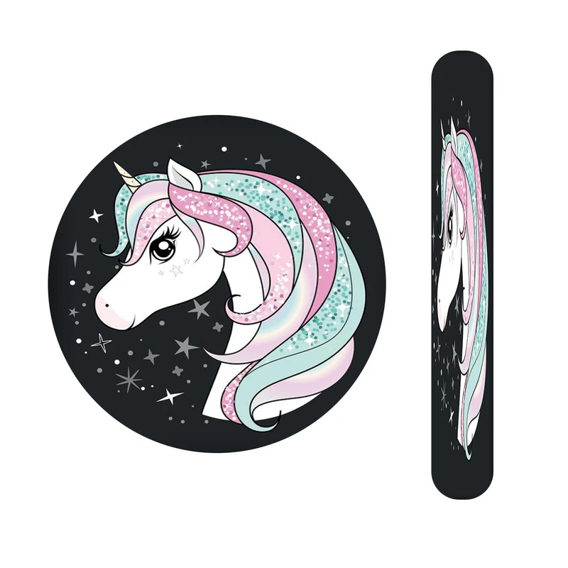 آینه آرایشی جیبی مدل تک شاخ کد 569  به همراه سوهان ناخن