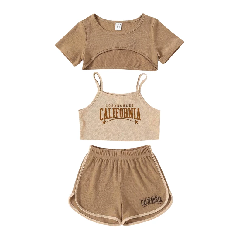 ست 3 تکه لباس دخترانه شین مدل 220419