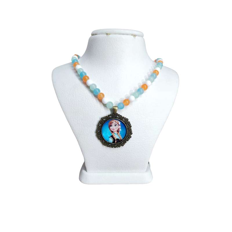 گردنبند دخترانه مدل رزین آنا گردنبند دخترانه مدل رزین آنا