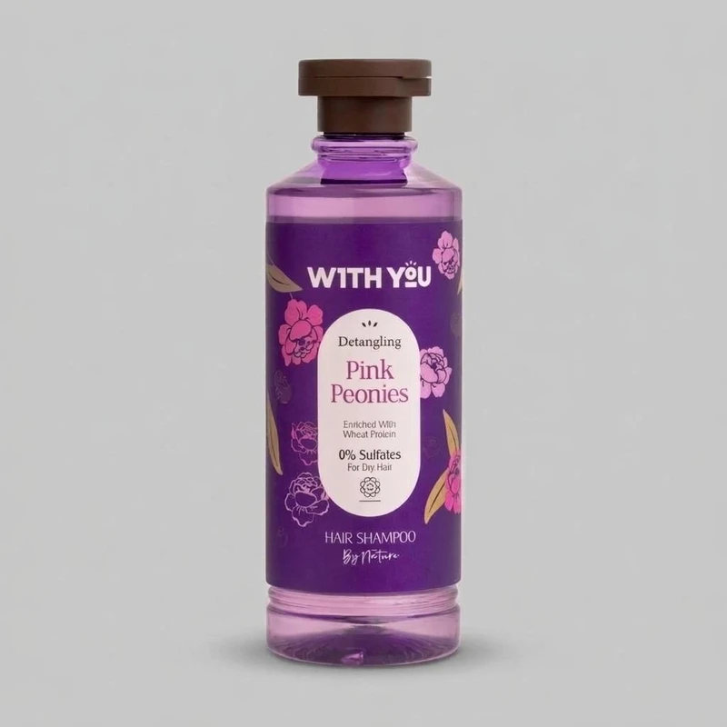 شامپو مو ویت یو مدل Pink Peonies حجم 300 میلی‌لیتر مناسب موهای خشک و وزدار، نرم‌کننده، مرطوب‌کننده، تقویت‌کننده، ترمیم‌کننده، ضد وز و حالت‌دهنده ابریشمی