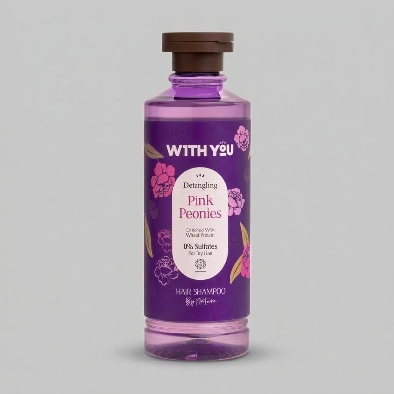 شامپو مو ویت یو مدل Pink Peonies حجم 300 میلی‌لیتر مناسب موهای خشک و وزدار، نرم‌کننده، مرطوب‌کننده، تقویت‌کننده، ترمیم‌کننده، ضد وز و حالت‌دهنده ابریشمی