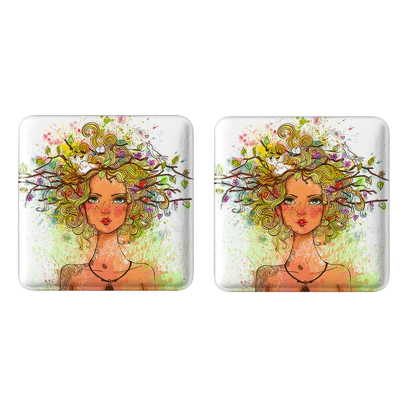 مگنت خندالو مدل دخترونه کد 55275527 مجموعه 2 عددی