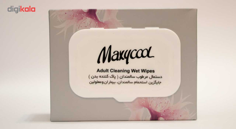 دستمال مرطوب پاک کننده سالمندان ماکسی کول مدل Adult Cleaner بسته 40 عددی