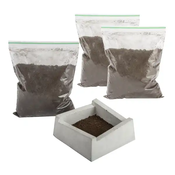 خاک معطر زیر سیگاری مدل قهوه وزن 100گرم بسته 3 عددی