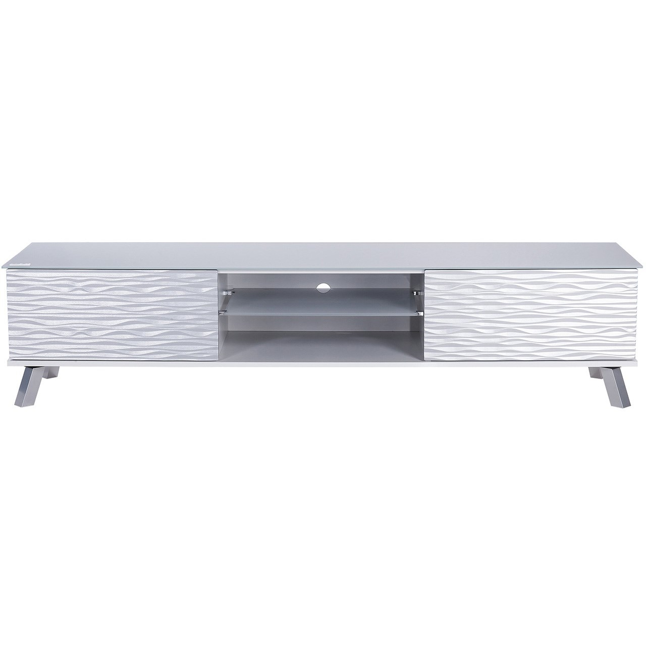 میز تلویزیون آیلکس مدل TEZA-WHITE SILVER-220