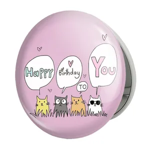 آینه جیبی خندالو طرح تولد مدل تاشو کد 28097 