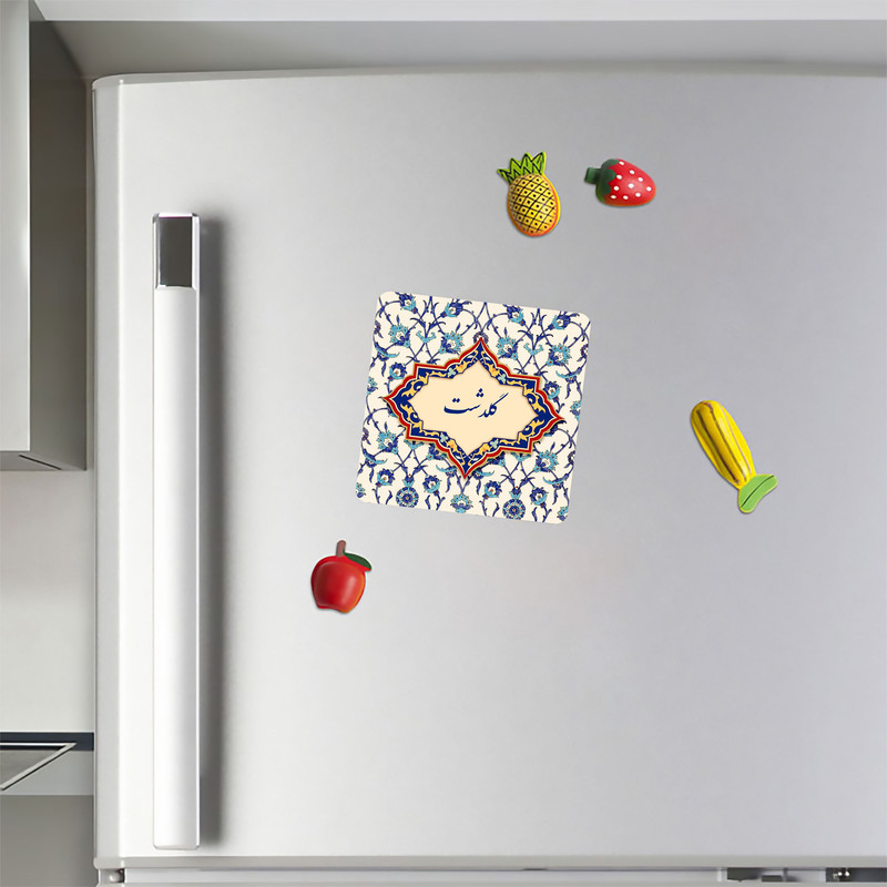 مگنت کاکتی طرح اسم گلدشت مدل اسلیمی کد mn88284