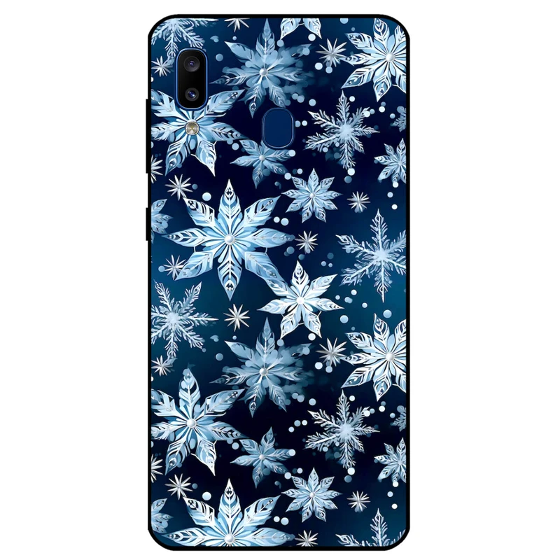 کاور مگافون طرح برف مدل 2824 مناسب برای گوشی موبایل سامسونگ Galaxy A20 E   