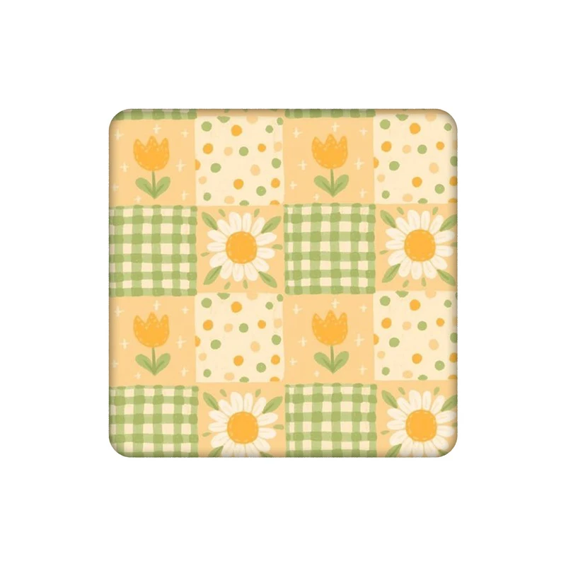 زیرلیوانی طرح پترن گل چهل تکه کد 0805755