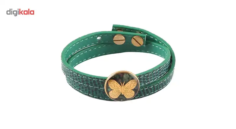 دستبند ورق طلا گالری الون طرح پروانه کد 198250