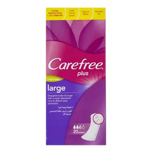 پد بهداشتی روزانه کرفری مدل Plus Large Fresh بسته 20 عددی