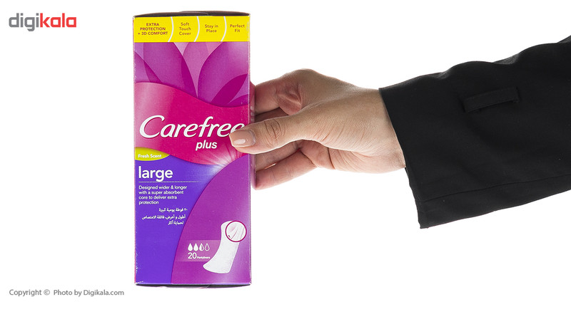 پد بهداشتی روزانه کرفری مدل Plus Large Fresh بسته 20 عددی پد بهداشتی روزانه کرفری مدل Plus Large Fresh بسته 20 عددی