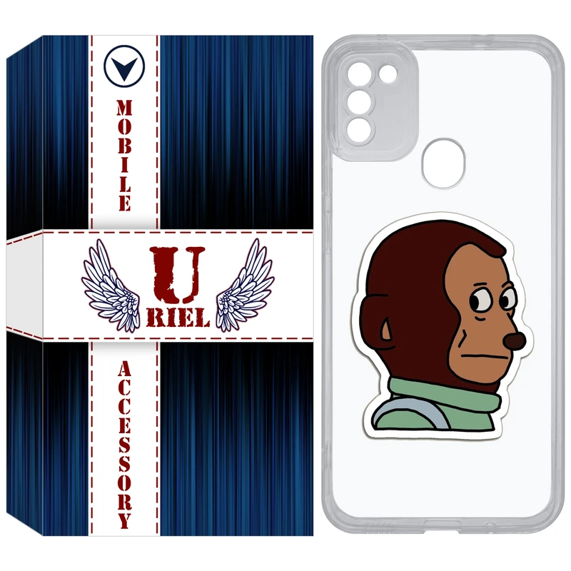 کاور یوریل قاب مدل Clear کد 88 طرح میمون مناسب برای گوشی موبایل سامسونگ Galaxy A11 / M11