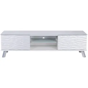 میز تلویزیون آیلکس مدل TEZA-WHITE SILVER-150