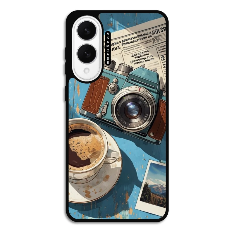 کاور آکام مدل AMC-WSGS25E-COFFEE-1 مناسب برای گوشی موبایل سامسونگ Galaxy S25 Edge