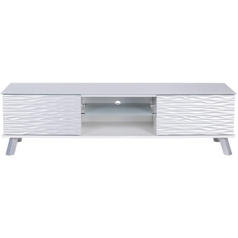 میز تلویزیون آیلکس مدل TEZA-WHITE SILVER-180