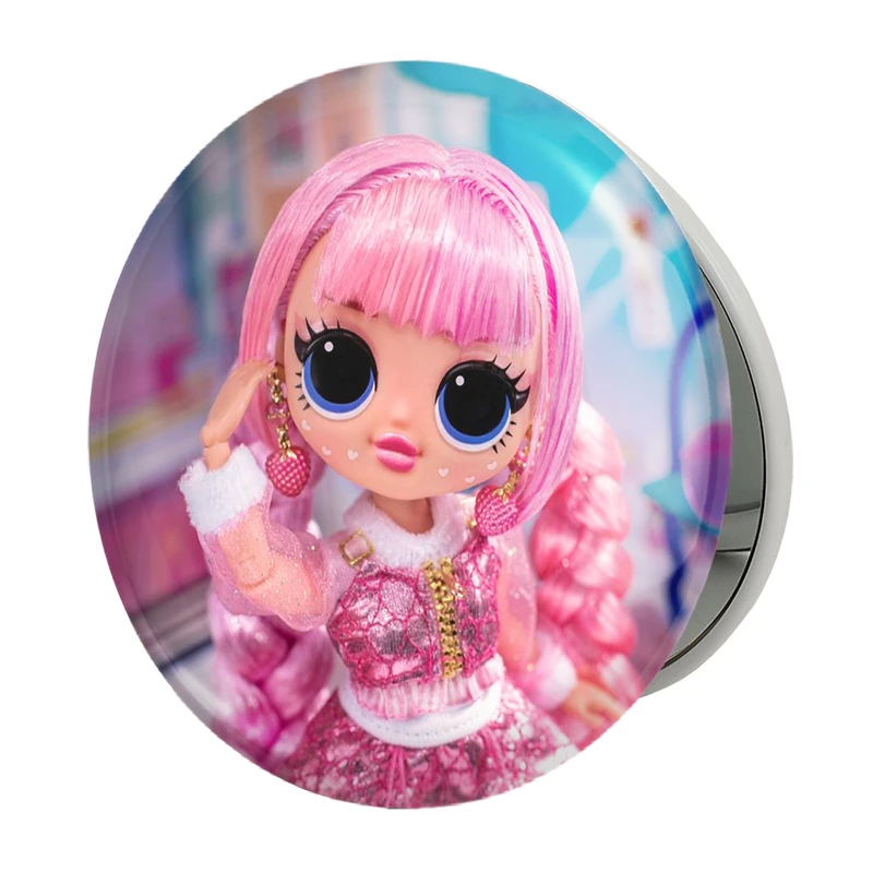 آینه جیبی خندالو طرح عروسک ال او ال LOL مدل تاشو کد 27883 