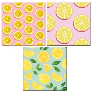 دستمال آشپزخانه مدل میوه کد 300 مجموعه 3 عددی