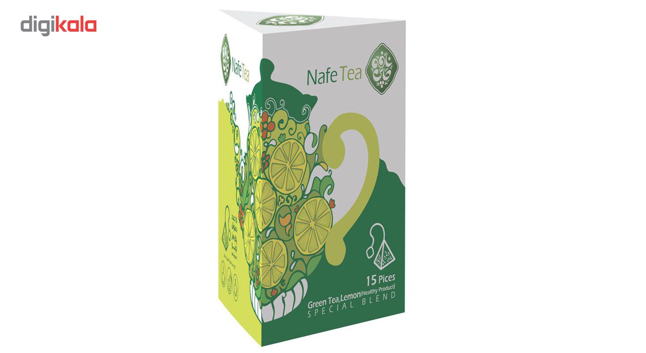 دمنوش گیاهی چای سبز و لیمو نافه مدل 2 کیسه هرمی 15 عددی main 1 1