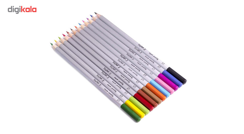 مداد رنگی 12 رنگ استایلیش کد 3