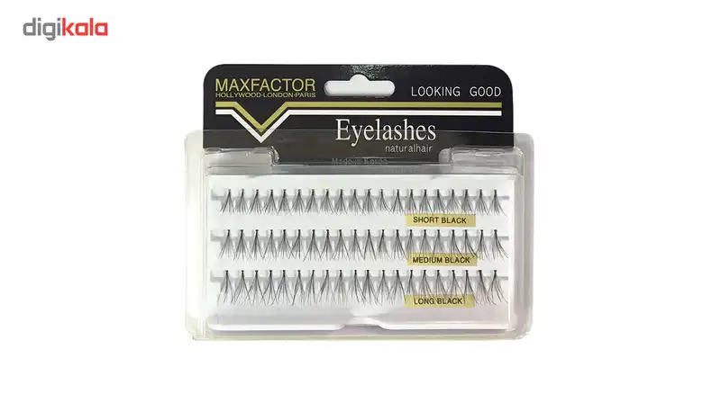 مژه مصنوعی مکس فکتور مدل تکی،سه سایز