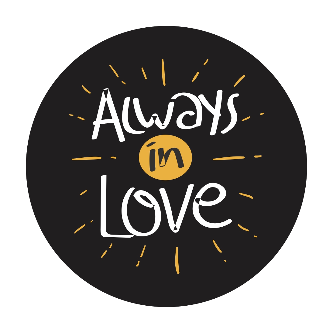 استیکر لپ تاپ و تبلت طرح Always in Love کد BSB-00101