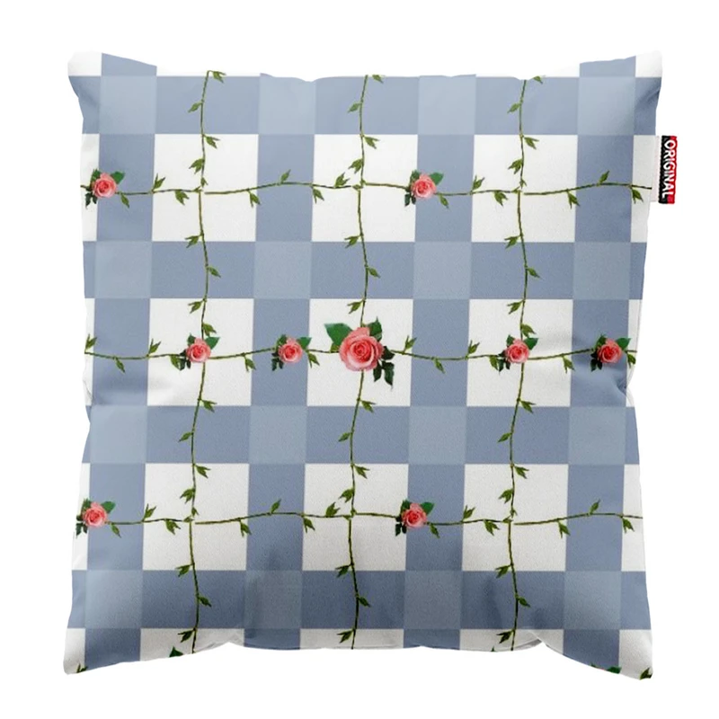  کوسن پاد آفرین طرح گل کد 2274 سایز 30*30 سانتی متر