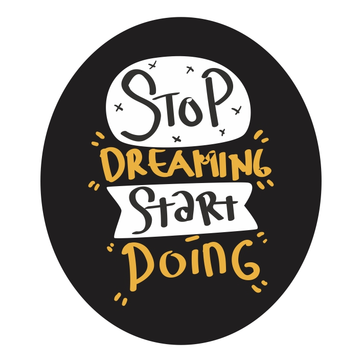 استیکر لپ تاپ و تبلت طرح Stop Dreaming, Start Doing کد BSB-00102