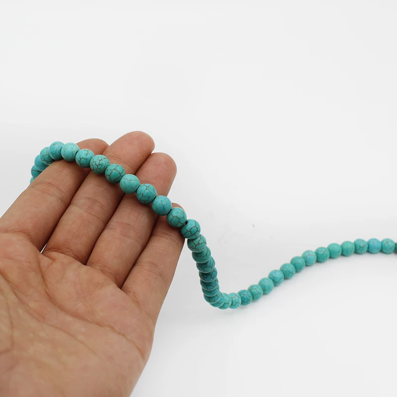 عکس شماره 5 : ریسه سنگ فیروزه رزالیا مدل rika-ab-29 بسته 3 عددی