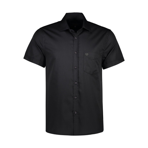 پیراهن آستین کوتاه مردانه پاتن جامه مدل 121721020101846 رنگ مشکی