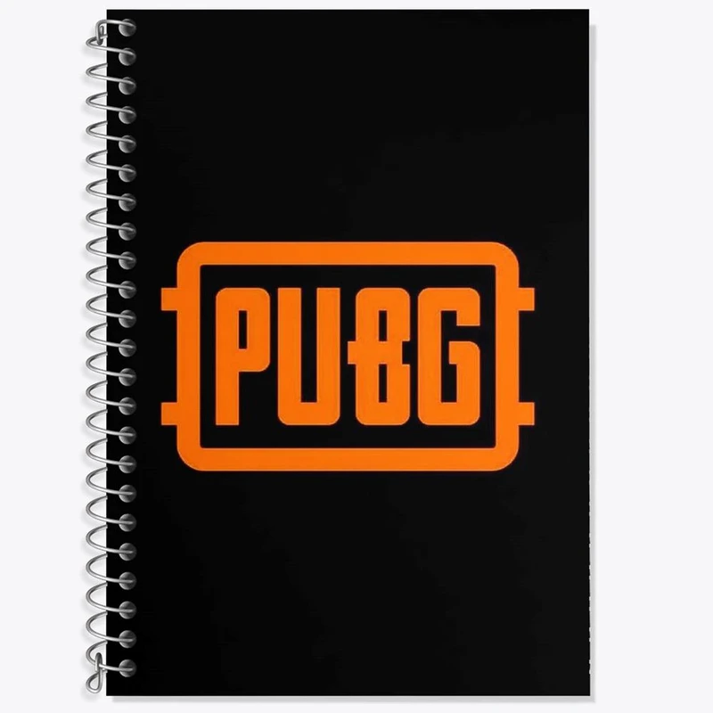 دفتر زبان 50 برگ خندالو مدل دو خط طرح بازی پابجی PUBG کد 3774