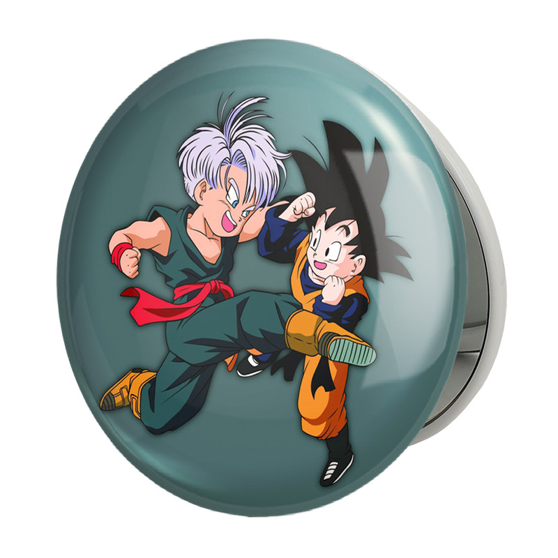 آینه جیبی خندالو طرح گوتن و ترانکس انیمه دراگون بال Dragon Ball مدل تاشو کد 12057 