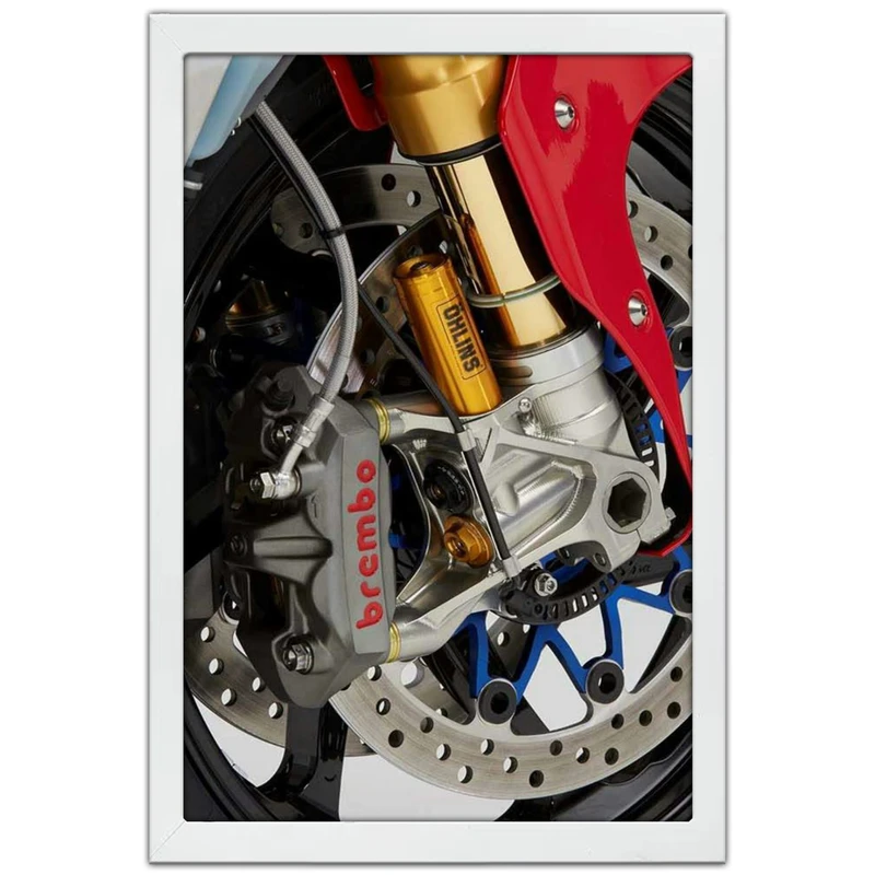 تابلو بکلیت طرح موتور سنگین هوندا HONDA RC213V-S مدل W-po1965 فریم سفید