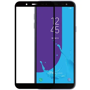 محافظ صفحه نمایش شیشه ای مدل Full مناسب برای گوشی موبایل سامسونگ Galaxy J6 2018