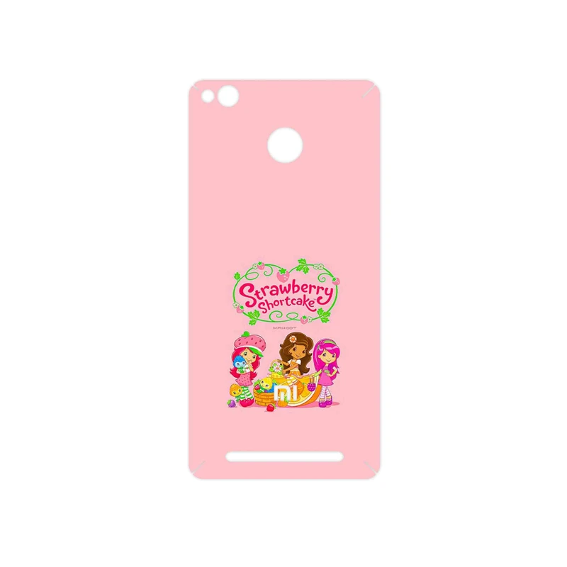 برچسب پوششی ماهوت مدل Strawberry Shortcake مناسب برای گوشی موبایل شیائومی Redmi 3 Pro