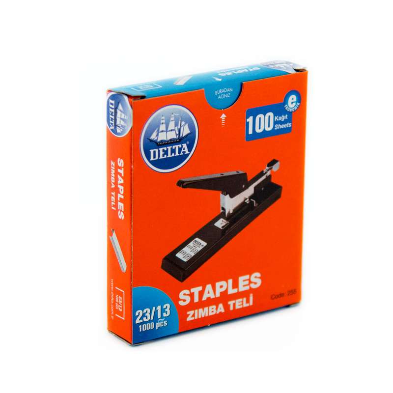 سوزن منگنه دلتا کد 255 سایز 23/13 بسته 1000 عددی