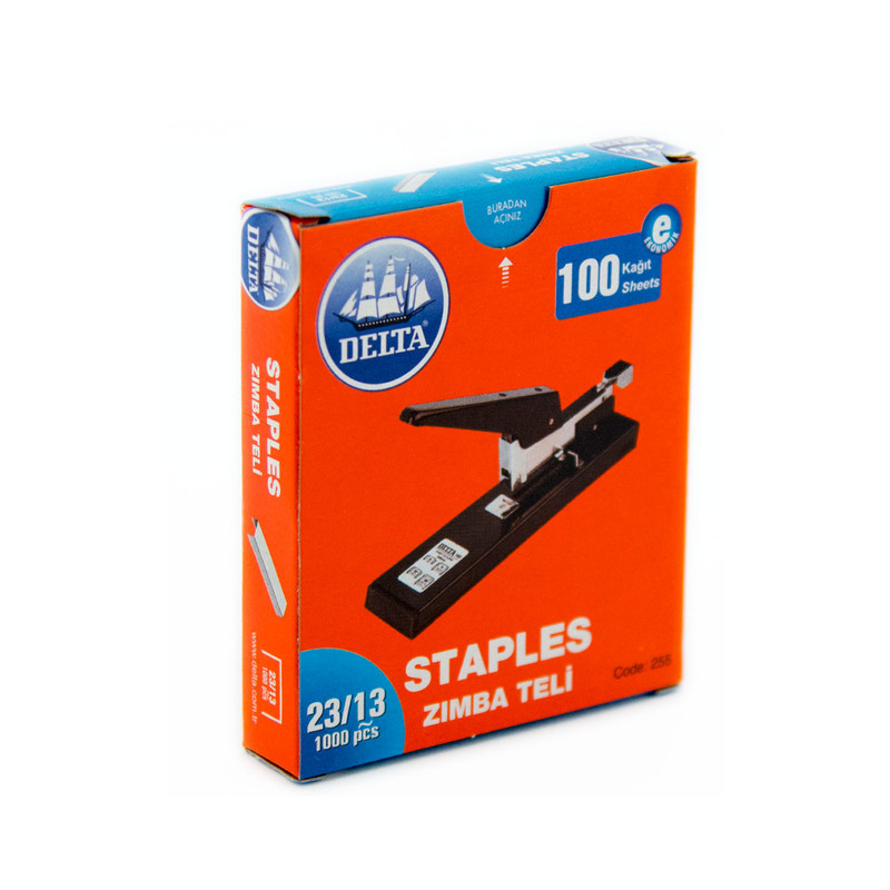 سوزن منگنه دلتا کد 255 سایز 23/13 بسته 1000 عددی